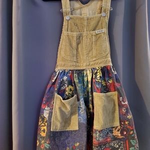 Replay Corduroy Overall Skirt womens S